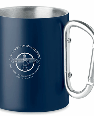 Kubek turystyczny ze stali nierdzewnej granatowy